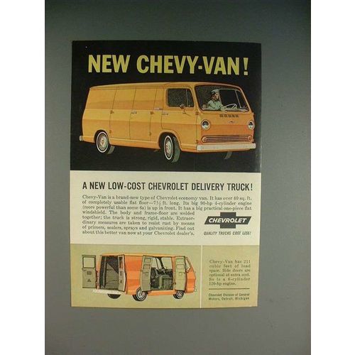 1964 Chevrolet Chevy-Van Ad - Low-Cost Delivery Truck