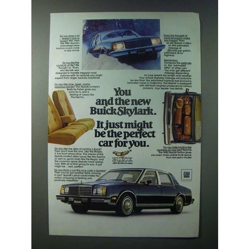 1979 Buick Skylark Sedan Ad - Just Might be The Perfect Car For You