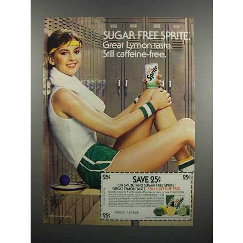 1983 Sugar Free Sprite Soda Ad - Great Lymon Taste