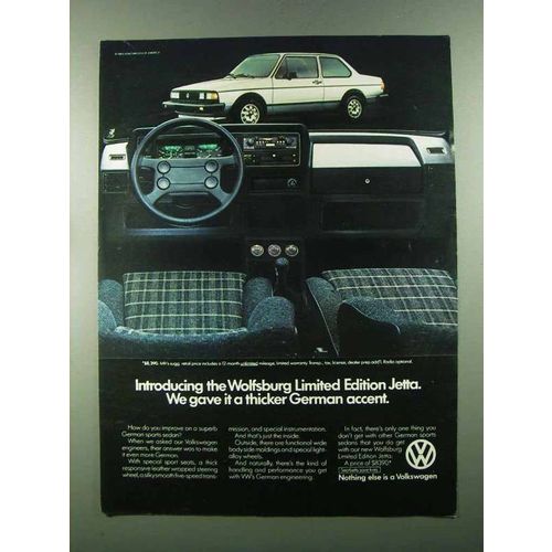 1983 Volkswagen Wolfsburg Limited Edition Jetta Ad