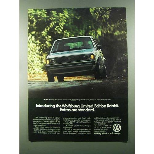1983 Volkswagen Wolfsburg Limited Edition Rabbit Ad