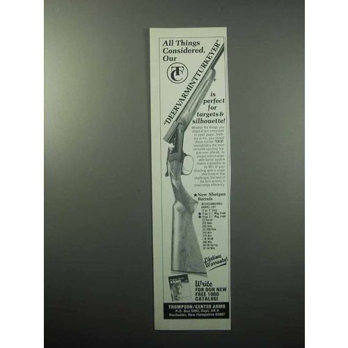 1988 Thompson / Center Arms TCR '87 Firearm Ad