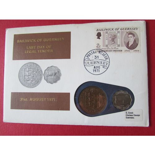 1971 BAILIWICK OF GUERNSEY LAST DAY OF LEGAL TENDER. AAA