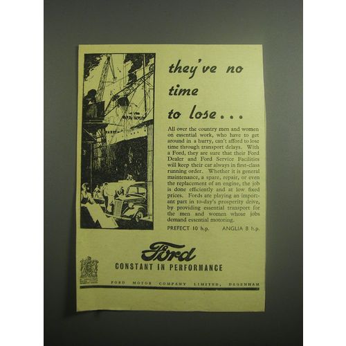 1948 Ford Cars Ad - They've no time to lose