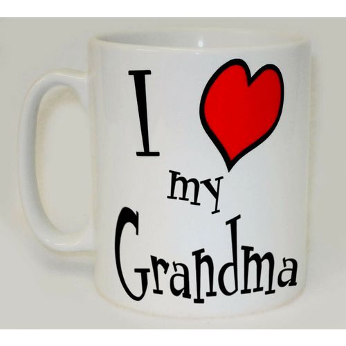 I Heart My Grandma Mug Can Personalise Funny Love Nanny Granny Birthday Gift