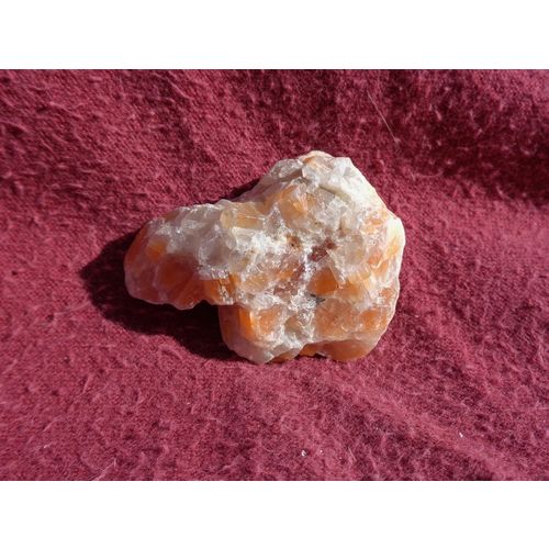 B Orange Calcite Raw Crystal Gemstone 1.75 Inch Metaphysical Energy Work