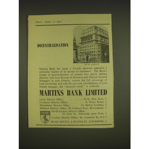 1955 Martins Bank Ad - Decentralisation