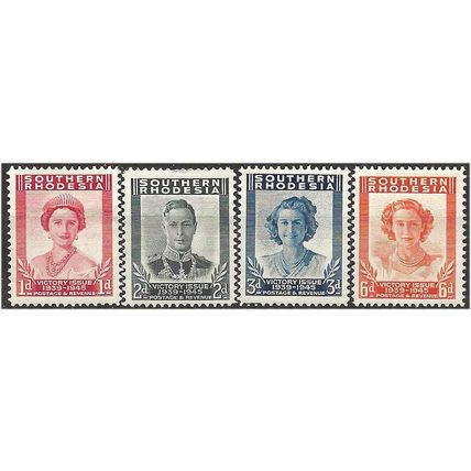 Southern Rhodesia 1947 Victory Set SG64-67 Mounted Mint . .. .