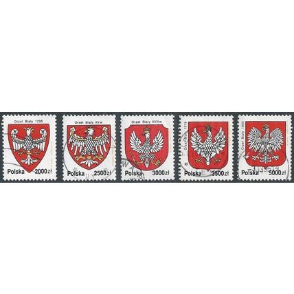 Mi 3420/4: Definitive Stamps: History of the Polish Coat of Arms