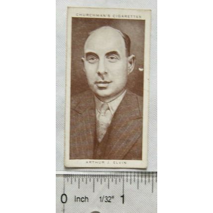 1938 Churchmans Boxing Personalities No. 48 Arthur J. Elvin