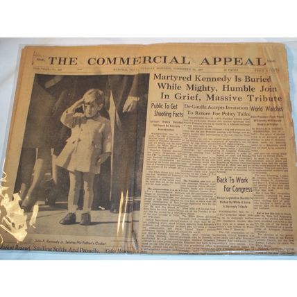 The Commercial Appeal Newspaper, November 26, 1963, Vintage