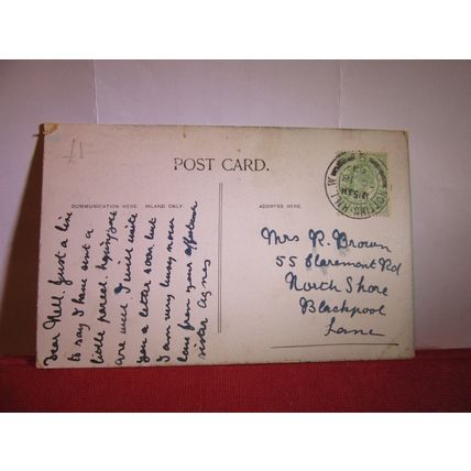 KING ALFREDS MONUMENT, near BATH, SOMERSET used antique postcard 1908 pm =