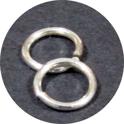 9 mm Jump Ring (1.0mm THICK) Sterling Silver 925 Heavy 18 Gauge 5 pack sizes C18