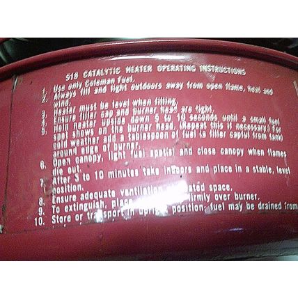 Coleman Quick Lite Heater vintage 1960s