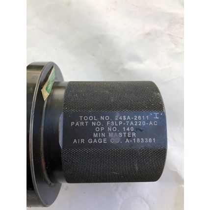 USED AIR GAGE BORE SETTING RING A-183361,24$A-2611,F3LP-7A220-AC MIN MASTER,TE