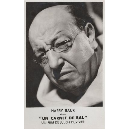 Harry Baur French Film Actor Un Carnet De Bal Photo Postcard