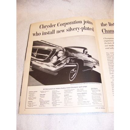 CAR & DRIVER MAGAZINE APRIL 1962 DART CHRYSLER 300 H VOLVO TRIUMPH SPRITE JAGUAR