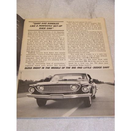 CAR & DRIVER MAGAZINE APRIL 1962 DART CHRYSLER 300 H VOLVO TRIUMPH SPRITE JAGUAR