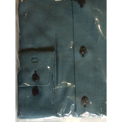 Olymp Men's Luxor Shirt L/S Business / Formal Shirt Green Dot 39 cm (M) 15 1/2"
