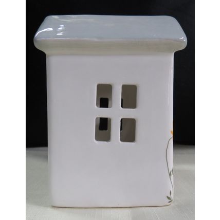 Grey Roof House Meadow Flowers Tealight Holder with Tea Light Shudehill Giftware