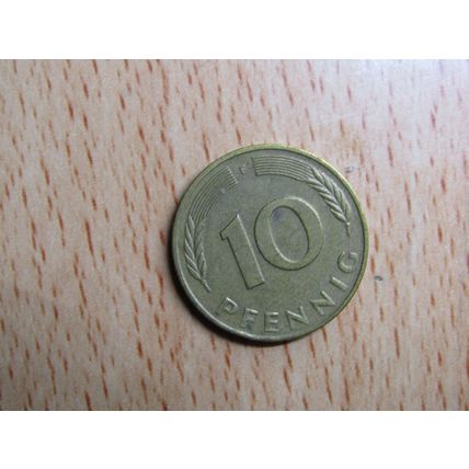 1989f 10 Pfennig Germany Coin