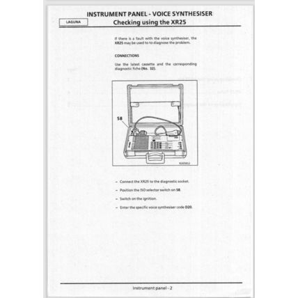 Renault Laguna Vol 2 Diag 7 Manual 1998 DIAG7 7711198317 PDF