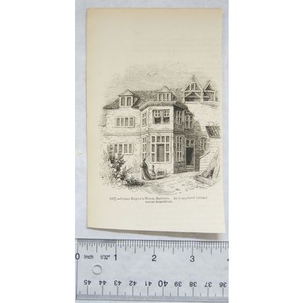 1860s engraving - Prince Rupert's House, Barbican