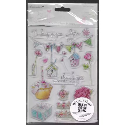 Papermania. Bunting Stamp Set. Stamping Cardmaking Scrapbooking Crafts