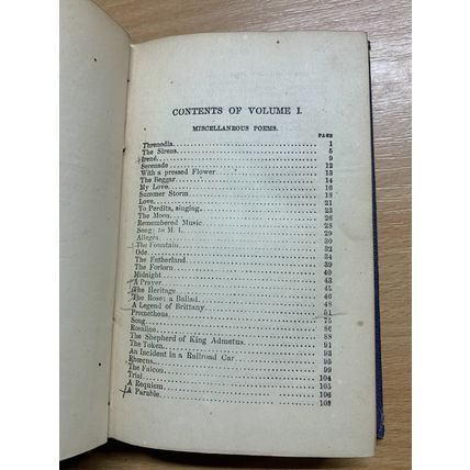 RARE* 1871 "THE POETICAL WORKS OF JAMES R LOWELL" VOL 1 USA ANTIQUE BOOK (P3)