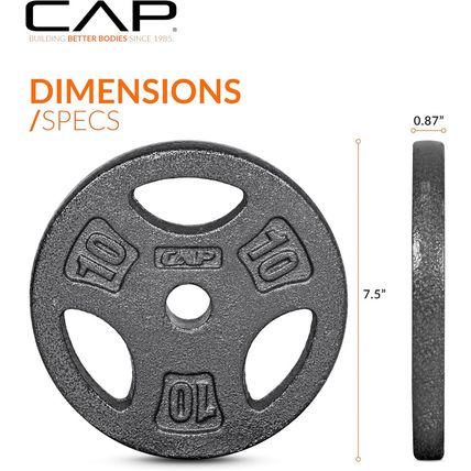 CAP Barbell Standard 1-Inch Grip Weight Plates