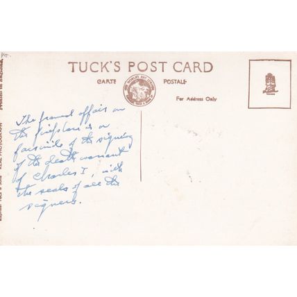 ED221 CLIFTONVILLE - YE OLDE CHARLES INN INTERIOR . PRINTED TUCK POSTCARD