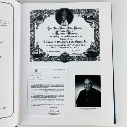 Church of St Mary 1875-2000 125th Anniversary Book Lake Forest Illinois Hardcovr
