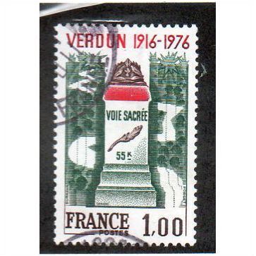 FRA 1976 1F 'VERDUN OFFENSIVE' FINE USED (EBID20090)