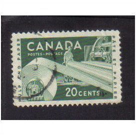 1953 canada paper industry 20c f/u sg488