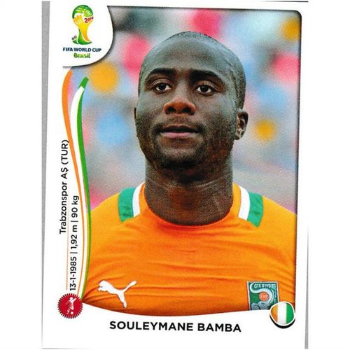 2014 Panini World Cup Soccer Stickers - #227 - Souleymane Bamba