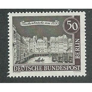 BERLIN - 1962 50pf U/M 'FISCHERBRUCKE' (EBID42-398)