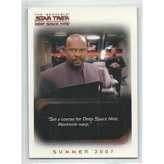 THE ' QUOTABLE ' STAR TREK DS9 PROMO card # P1 ( 2007)