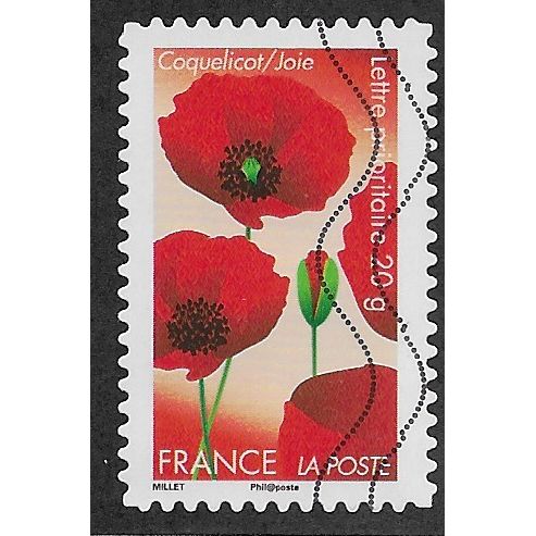 FRA 2012 (60c)(S/A) 'FLOWERS - POPPIES' FINE USED (EBID56-753)