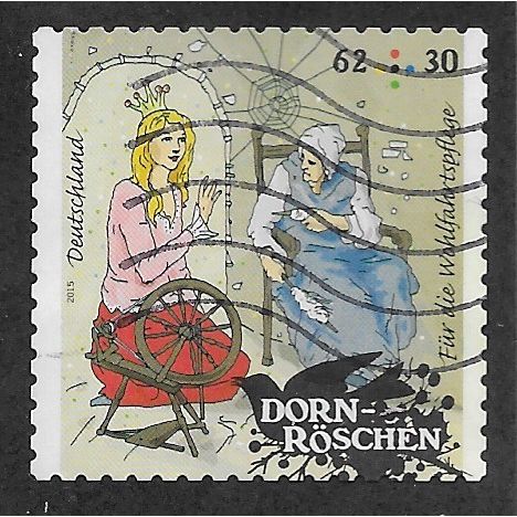 GER 2015 €0.62+30 (S/A) 'SLEEPING BEAUTY' FINE USED (EBID60-814)