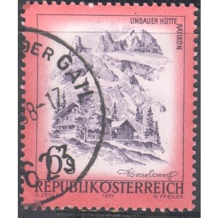 Austria 1973 - SG1684 - 6s lilac and pink - Lindauer Hut - used