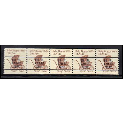 1902a 7.4c Baby Buggy Fine MNH Dry Gum PNC 2/5 X1429