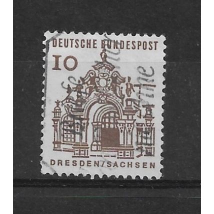 WestGermany.WestBerlin.B236 10pf Zwinger Pavilion,Dresden.Fine Used.Nov21