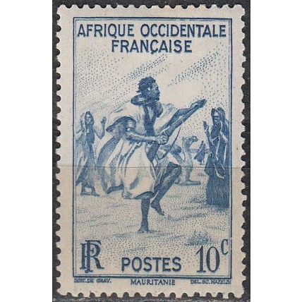 Afrique Occidentale Française 1947 Michel 34 Neuf * Cote (2001) 0.50 € Danse