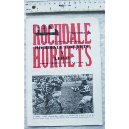 1977 programme Rochdale Hornets v. Leigh