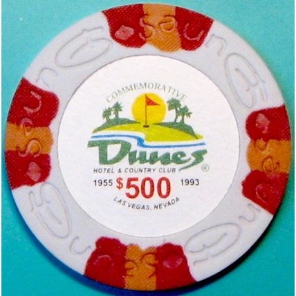 Dunes. $500 Casino Chip. Las Vegas, NV. Fantasy Chip. M01.