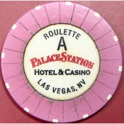 Palace Station. Roulette Casino Chip. Las Vegas, NV. Z14.