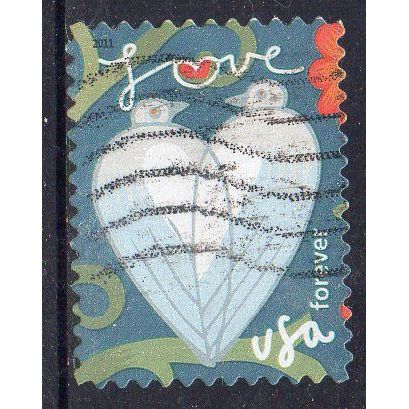 USA 2011 Greetings - Love - Doves Forever Used