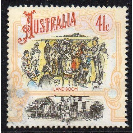 Australia 1990 Colonial Development - Boomtime - Land Boom 41c Used