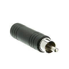 1/4 inch Mono Female Phono to RCA Male Adapter