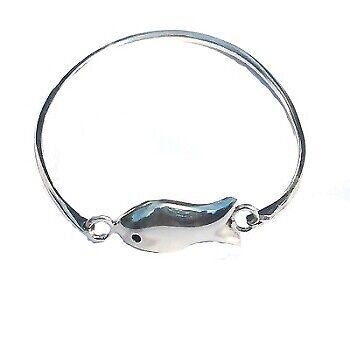 New Sterling Silver 925 Bracelet with fish